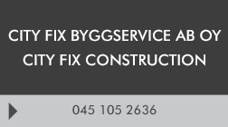 City Fix byggservice ab oy / City FIX construction logo
